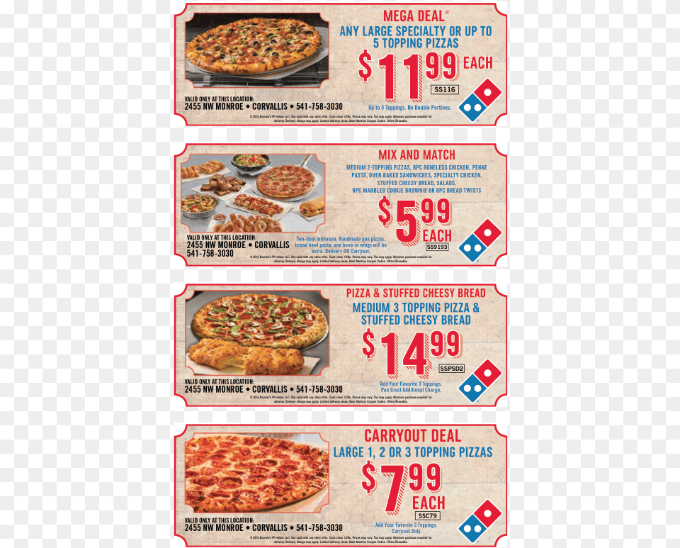 Domino S Coupon Domino39s Specialty Pizza Coupons, Advertisement, Food, Poster, Text Free Transparent Png