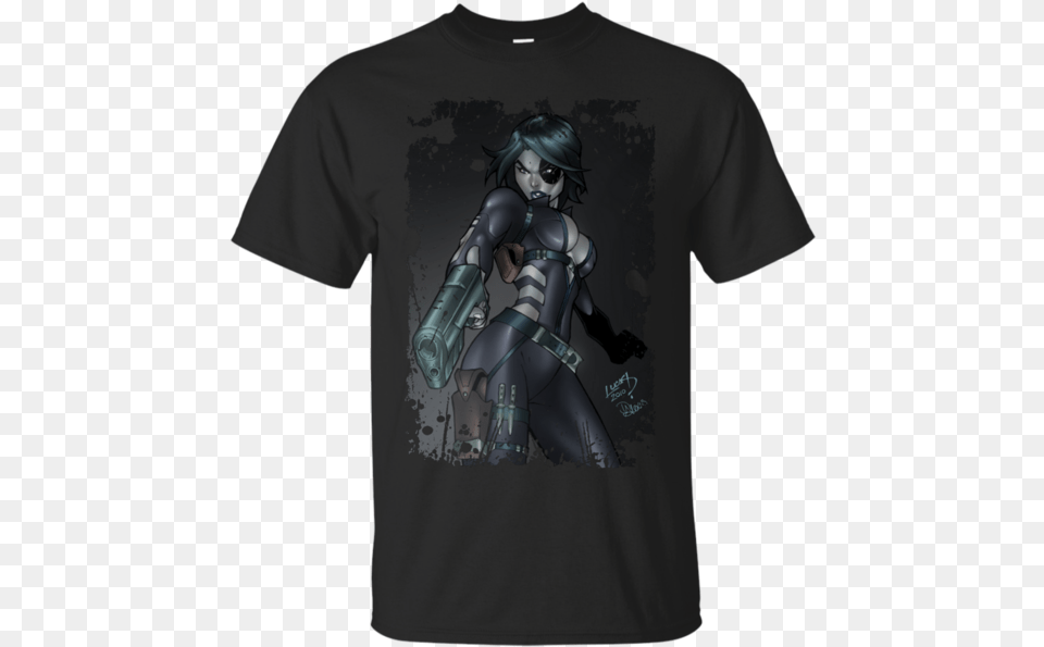 Domino Tshirt Xmen Xforce Deadpool Cable Deadpool T Marvel Domino T Shirt, Clothing, T-shirt, Face, Head Free Png