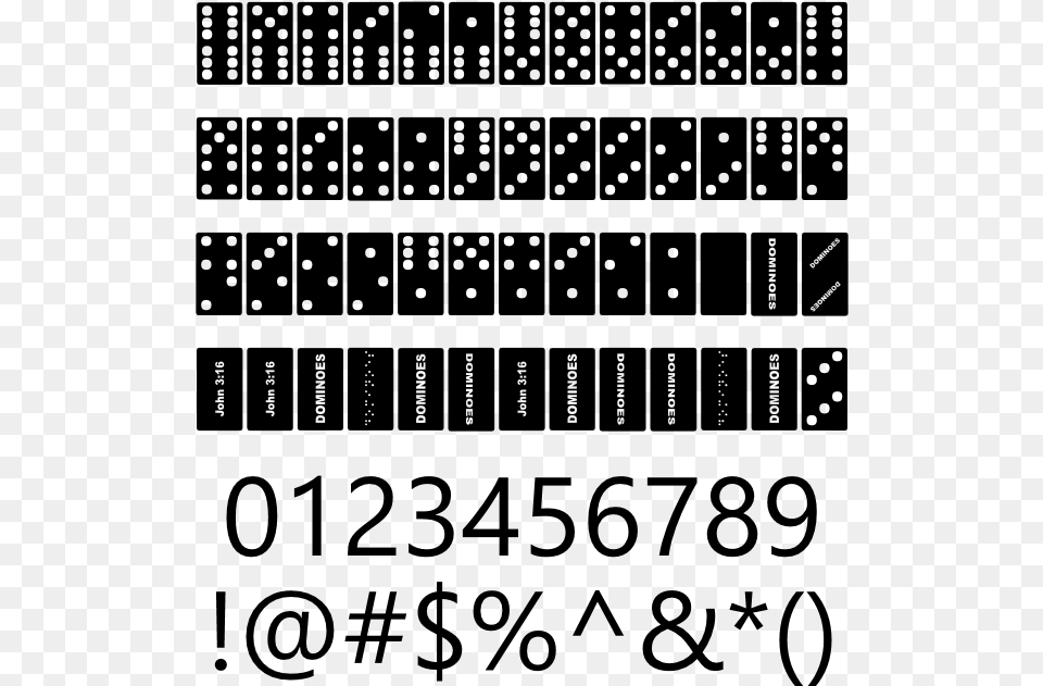 Dominoes Example, Gray Free Transparent Png