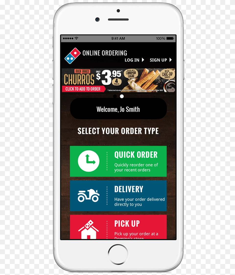 Dominos Food Delivery App Iphone Pizza App Order Food Online, Electronics, Mobile Phone, Phone Free Png