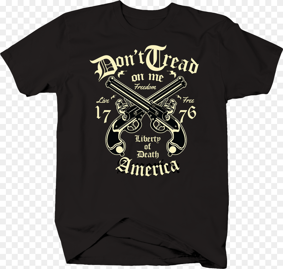 Don 039 T Tread On Me With Crossed Pistols 2nd Amendment Nigeria Customize Tshirts, Clothing, Shirt, T-shirt Png Image