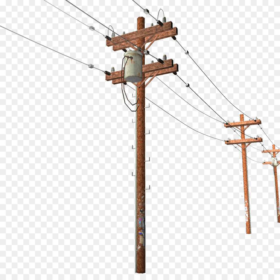 Don Schultheis Telephone Poles, Utility Pole Png