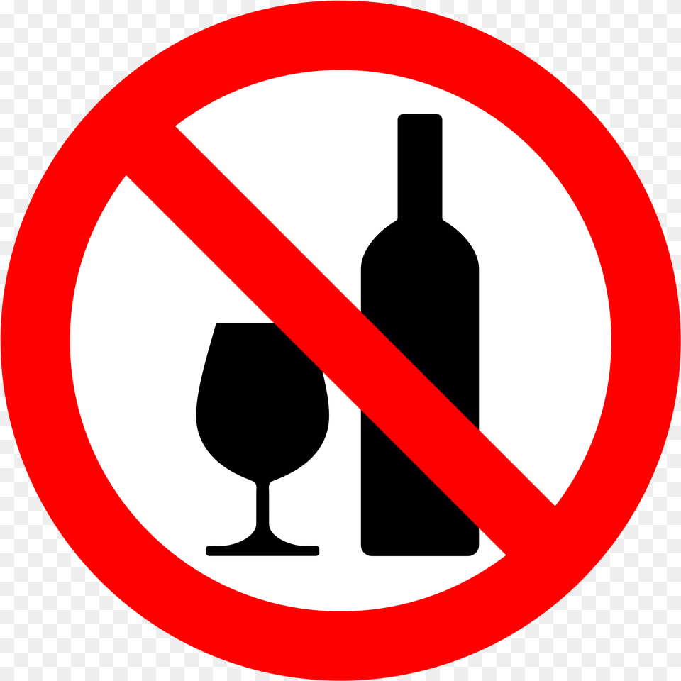 Don T Drink Alcohol No Alcohol Sign, Symbol, Road Sign, Beverage Png