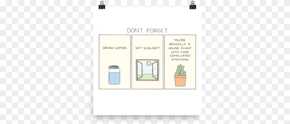 Don T Forget Dont Forget To Drink Water, Jar, Plant, Book, Publication Png Image