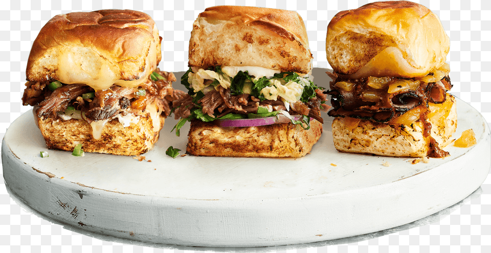 Don T Let Their Size Fool You Schlotzsky39s Sliders, Burger, Food, Food Presentation, Bread Png