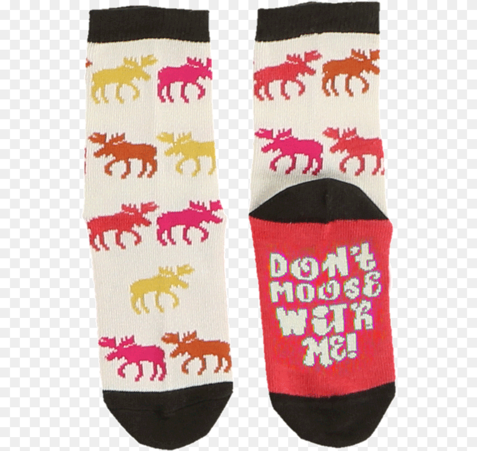 Don T Moose With Me Pink Hockey Sock, Clothing, Hosiery Free Transparent Png