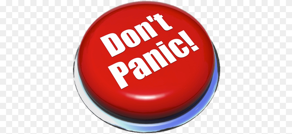 Don T Panic Red Panic Button, Badge, Logo, Symbol, Sign Png