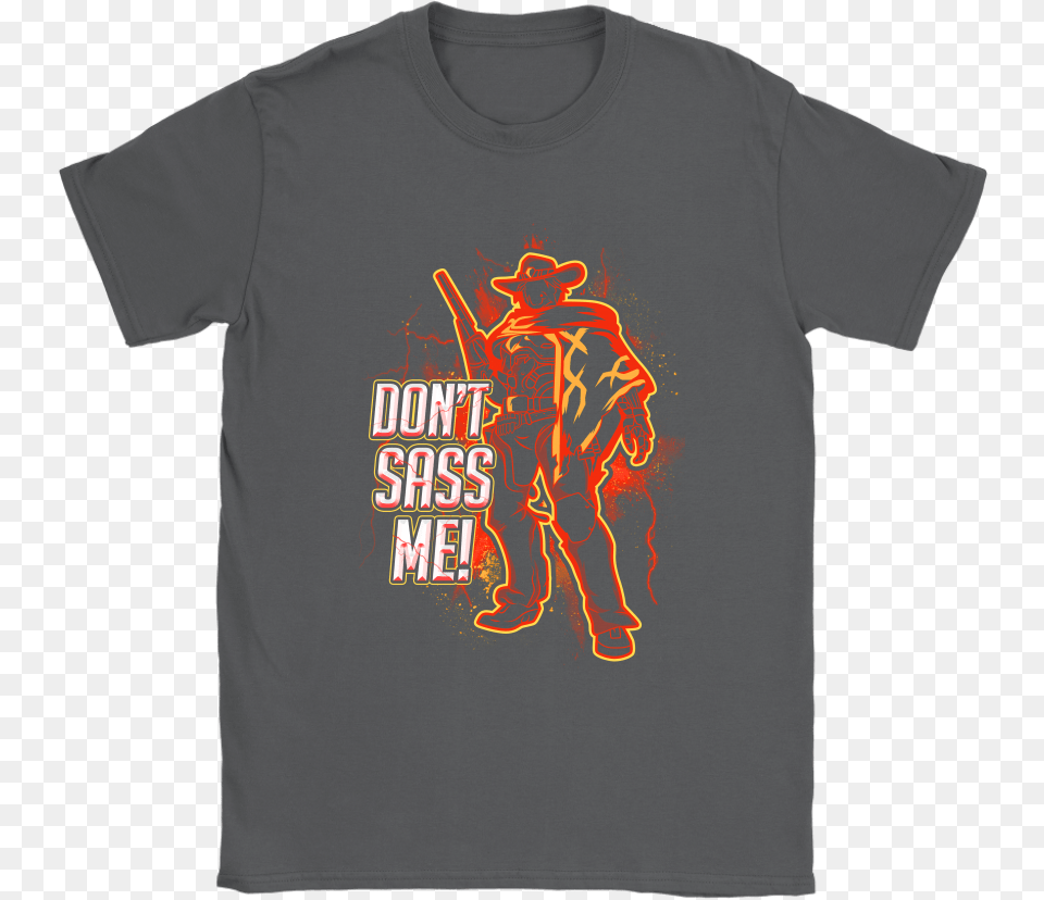 Don T Sass Me Jesse Mccree Overwatch Shirts, Clothing, T-shirt, Person Png Image
