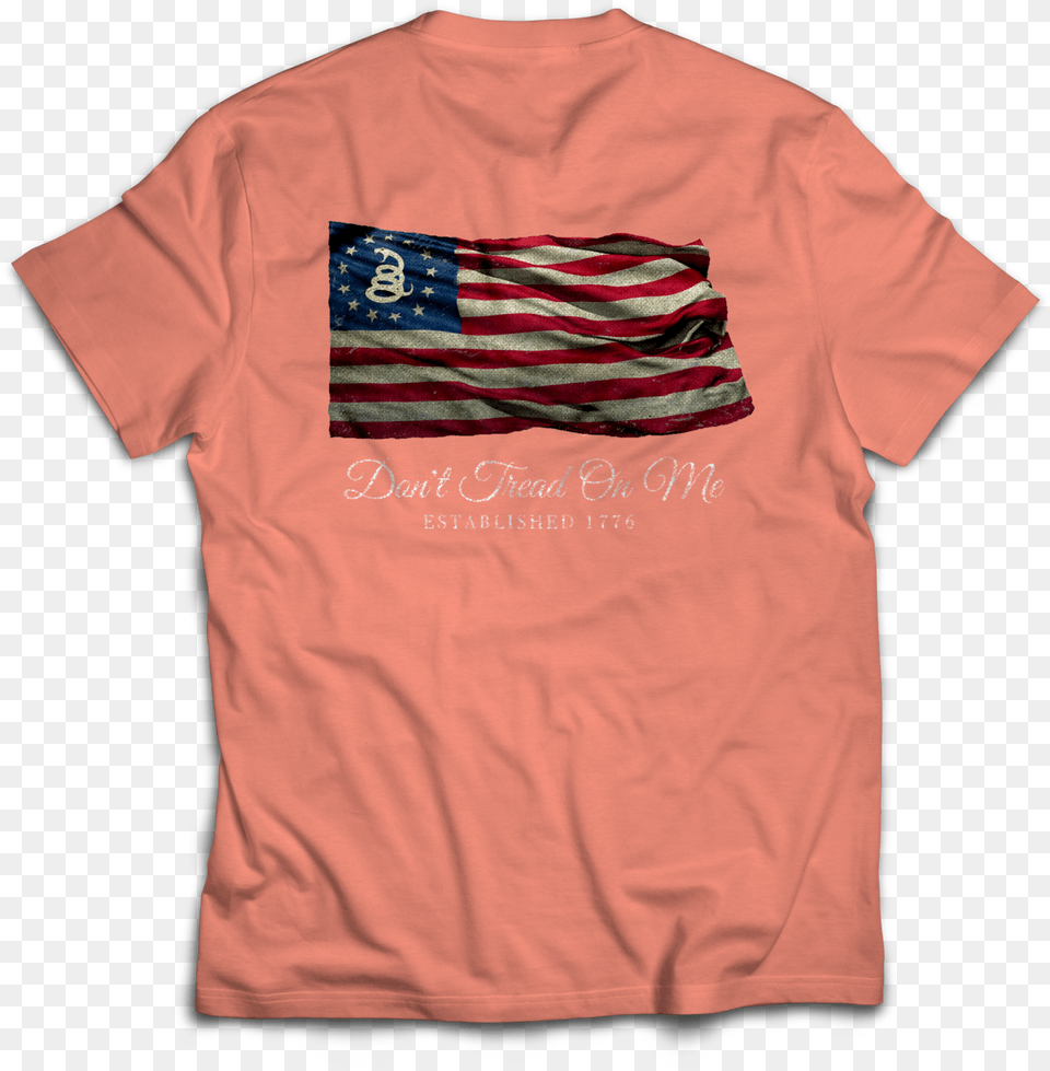Don T Tread On Me Comfort Color T Shirt Terracotta, Clothing, T-shirt, Flag Png