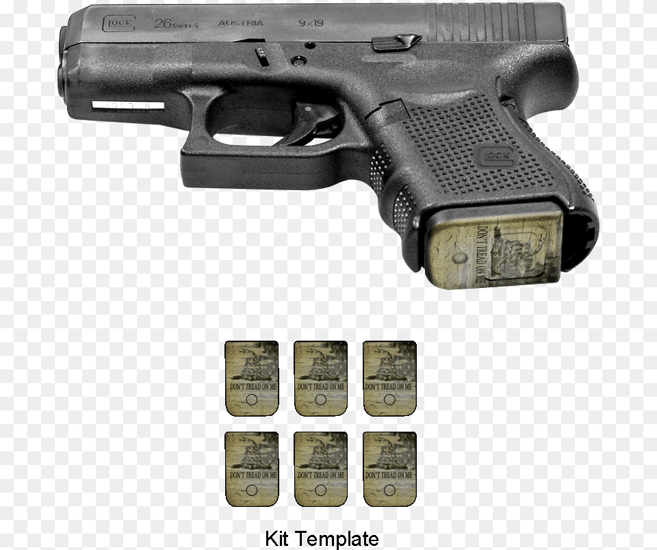 Don T Tread On Me Pistol Mag Skins Pistol Mag, Firearm, Gun, Handgun, Weapon Free Png