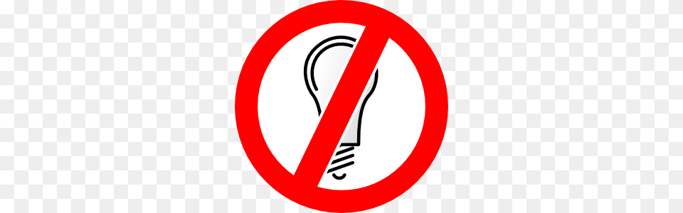 Don T Use Incandescent Bulbs Clip Art, Sign, Symbol, Light, Road Sign Free Png
