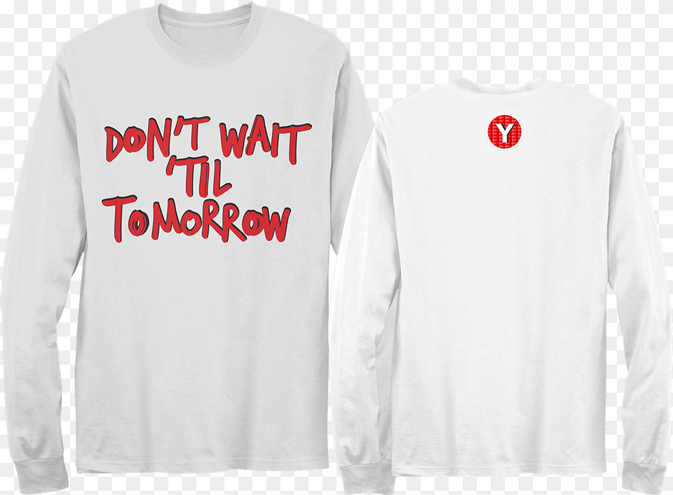 Don T Wait Til Tomorrow Singed Vinyl Amp Signed Cd Longlseeve Long Sleeved T Shirt, T-shirt, Clothing, Long Sleeve, Sleeve Free Transparent Png
