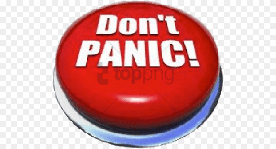 Don39t Panic Red Round Button Image With Circle, Symbol, Sign Free Transparent Png