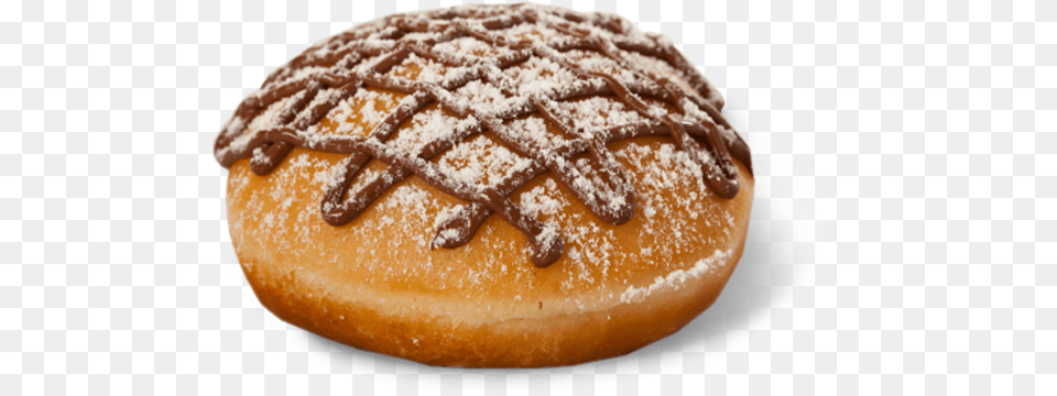 Dona De Nutella Krispy Kreme, Bread, Bun, Food, Sweets Png Image