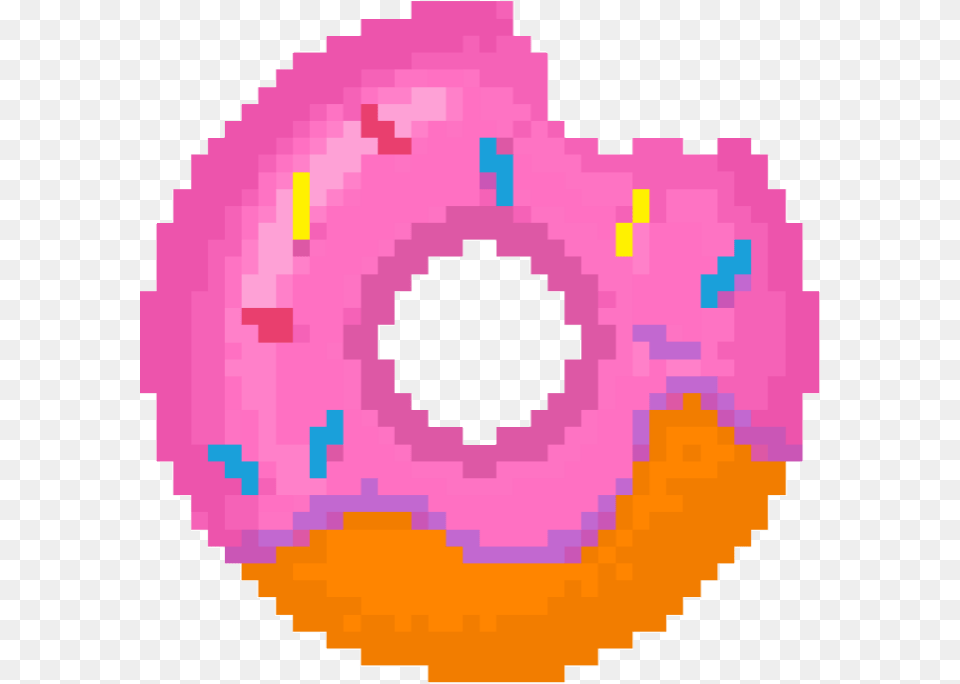 Dona Pixel Art Deadpool Logo, Food, Sweets, Donut Free Png Download