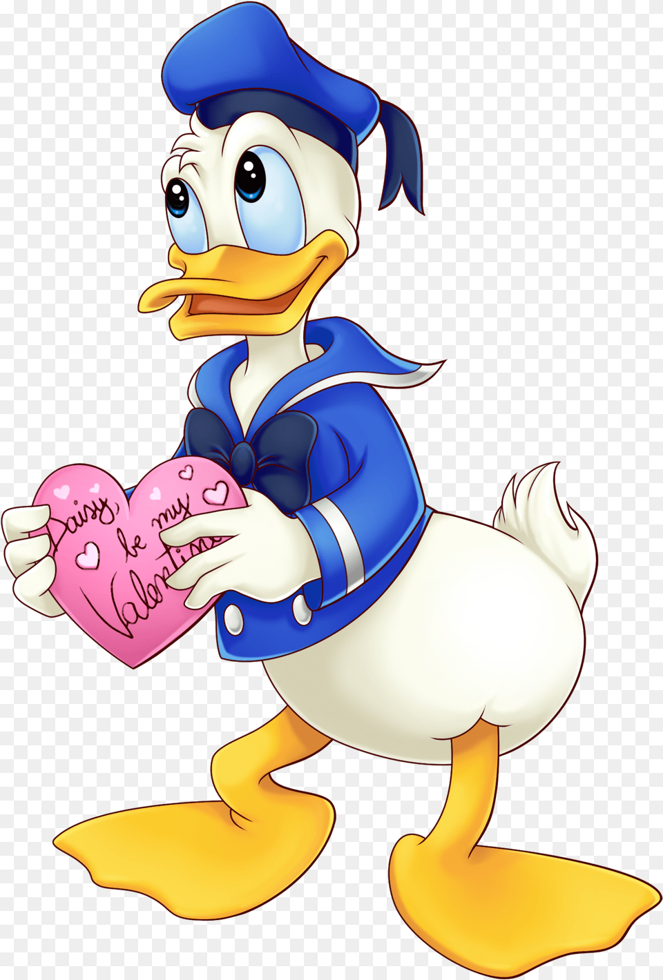 Donald Duck All Donald Duck With Hearts, Baby, Person, Face, Head Free Png Download