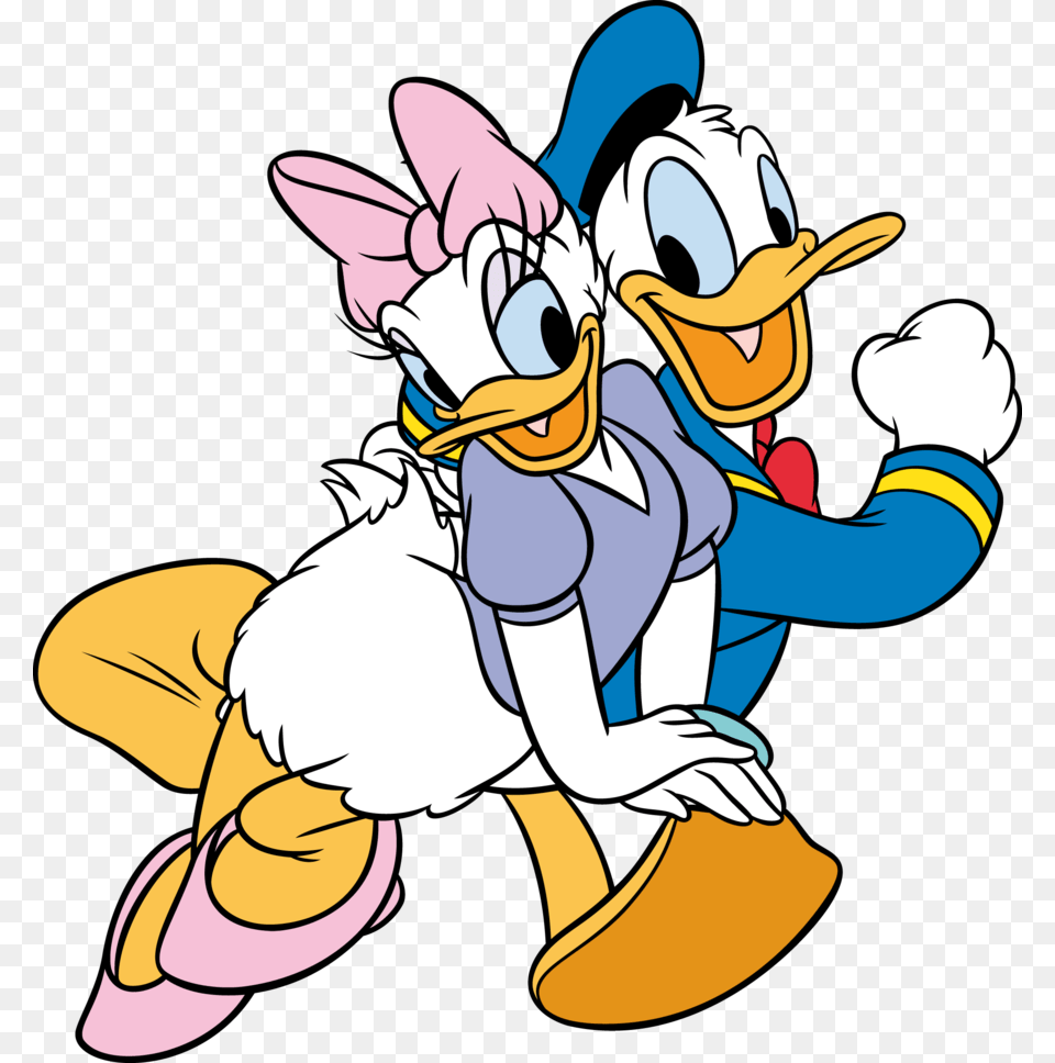 Donald Duck And Daisy Donald Duck Ve Daisy, Cartoon, Baby, Person, Face Png Image