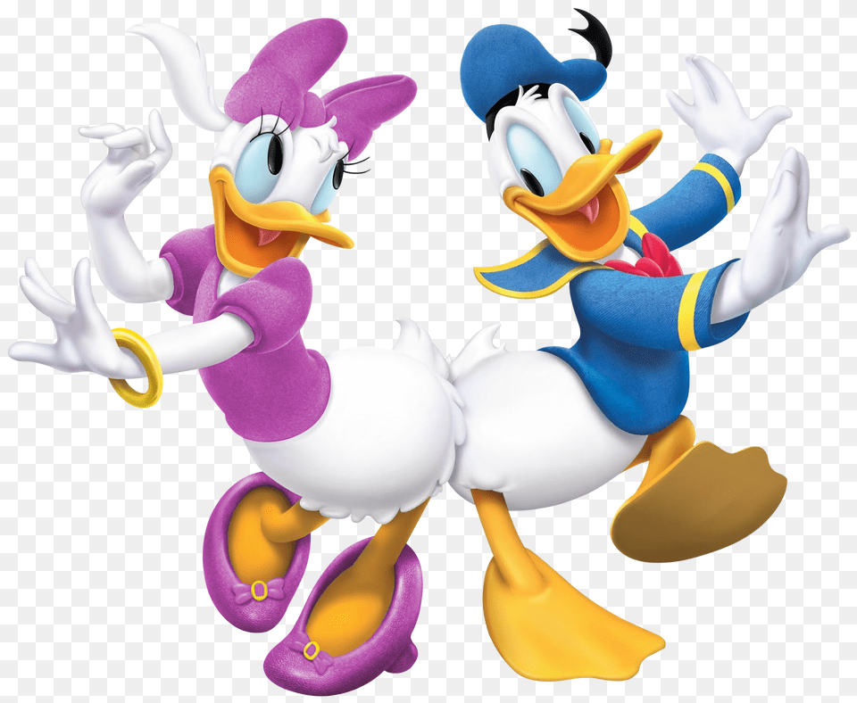 Donald Duck And Daisy Transparent Cartoon Gallery, Plush, Toy, Figurine Png