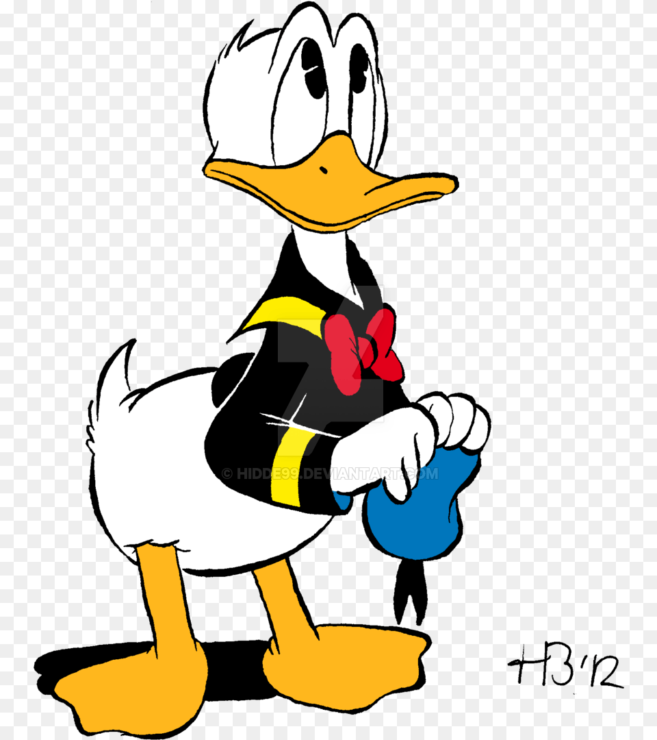 Donald Duck Black Background, Animal, Beak, Bird, Baby Free Transparent Png