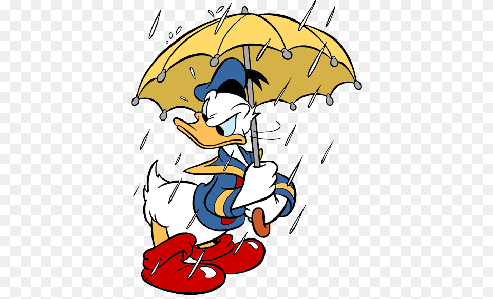 Donald Duck Clip Art 8 Disney Clip Art Galore Duck With An Umbrella, Canopy Free Png