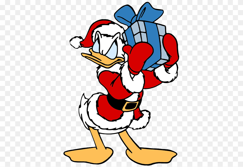 Donald Duck Clip Art Christmas Clipart Collection, Cartoon Png Image