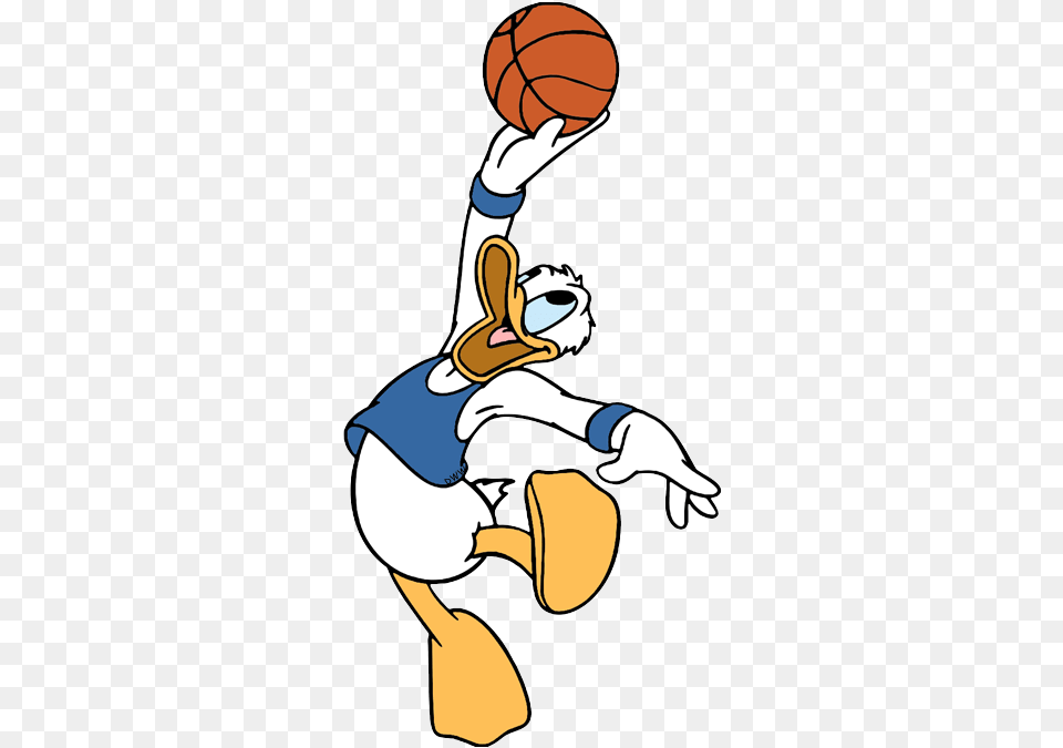 Donald Duck Clipart Basketball Donald Duck Cartoon, Baby, Person Png Image