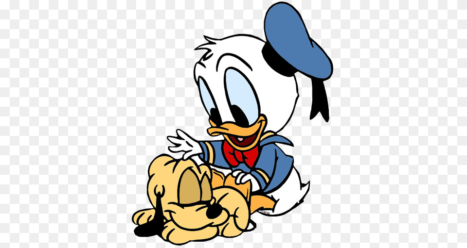 Donald Duck Clipart Cute Baby, Clothing, Hat, Book, Comics Png Image