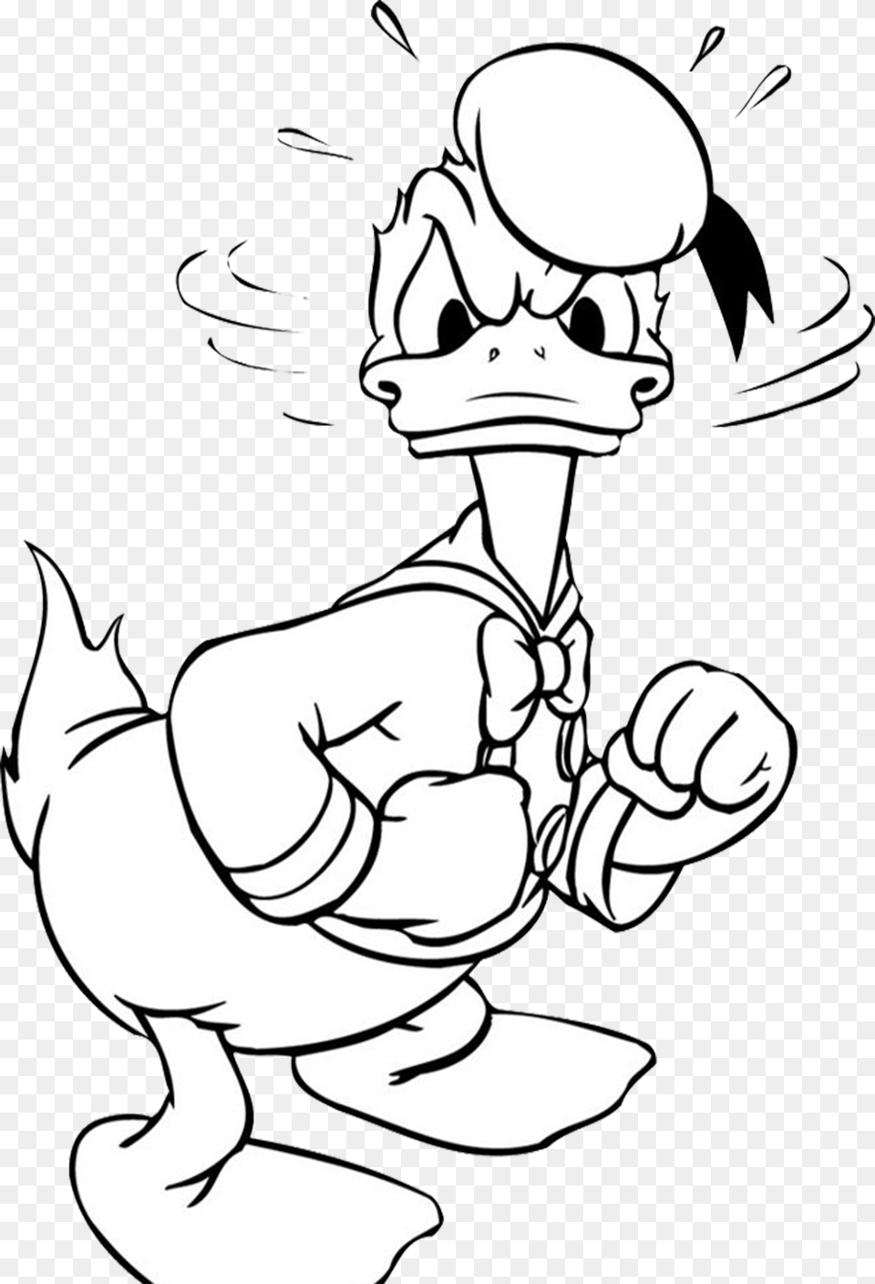 Donald Duck Coloring Pages, Baby, Person, Art, Face Png Image