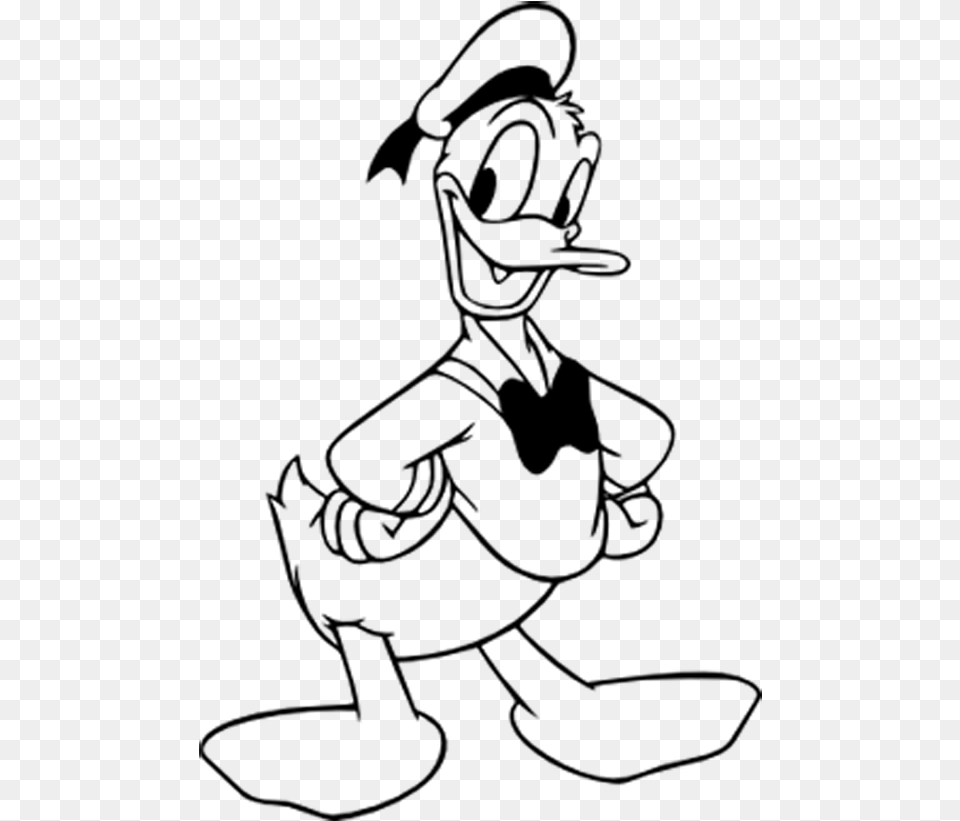 Donald Duck Coloring Pages For Kids Donald Duck Coloring Pages, Gray Png