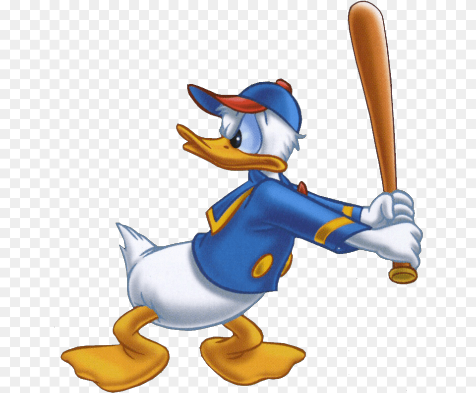 Donald Duck Playing Baseball Donald Duck Baseball, People, Person, Sport, Team Free Png