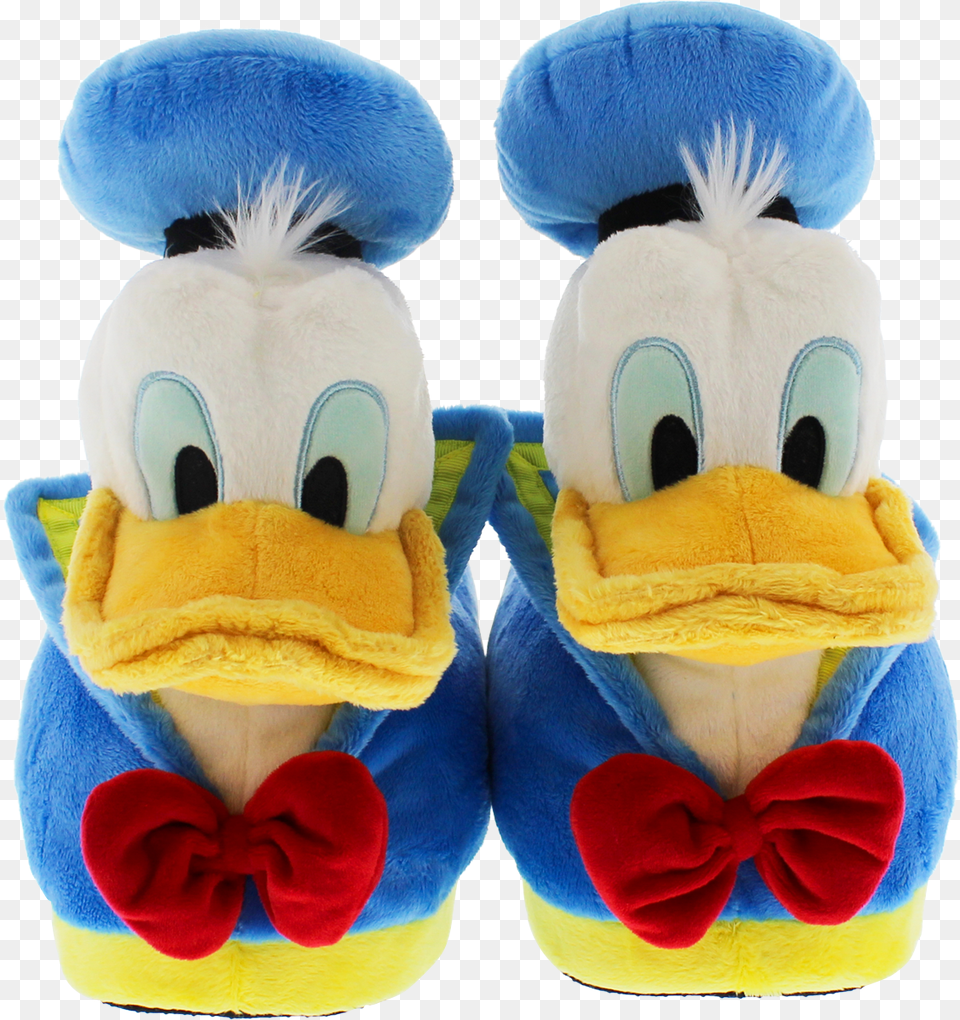Donald Duck Slippers Duck, Plush, Toy, Home Decor Png Image
