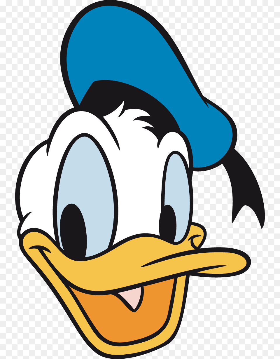 Donald Duck Smiling Image Face Of Donald Duck, Clothing, Hat, Animal, Cartoon Free Png Download