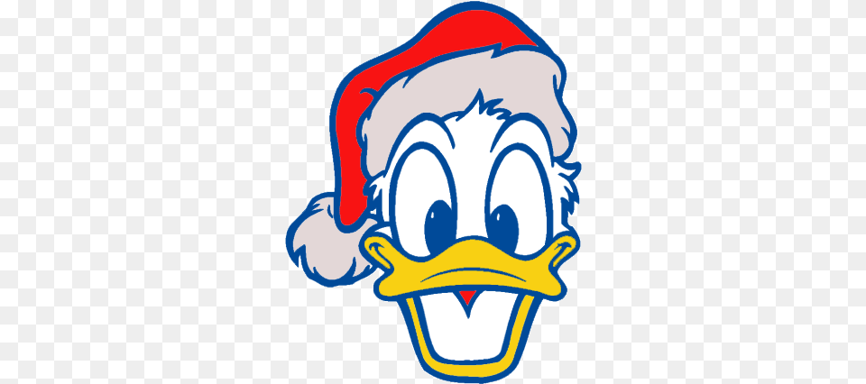 Donald Duck Wearing Christmas Hat Donald Duck Christmas Svg, Baby, Person Png Image