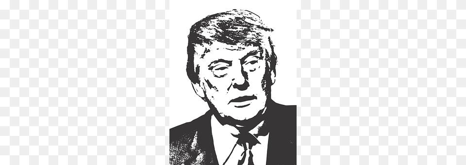 Donald J Trump Stencil, Portrait, Photography, Face Png