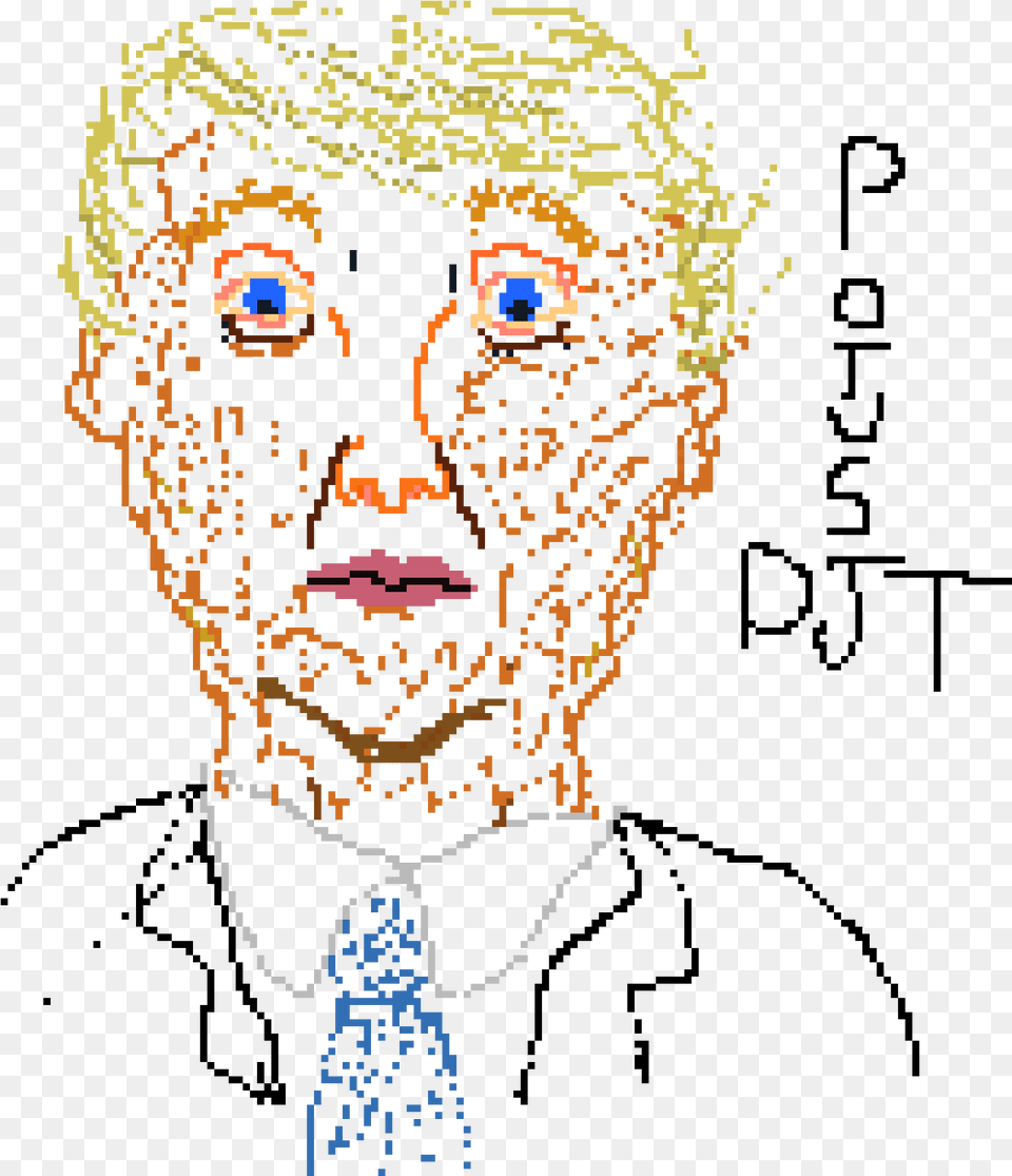 Donald J Trump Illustration, Accessories, Formal Wear, Tie, Face Free Png