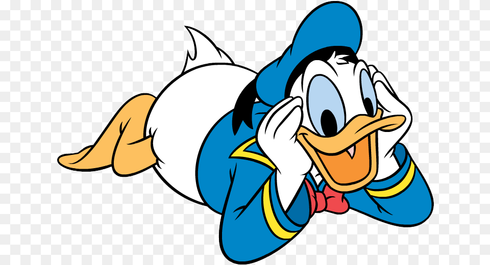 Donald Lay On Stomach Donaldduckesq Duck Donald Duck File, Cartoon, Baby, Person, Face Png