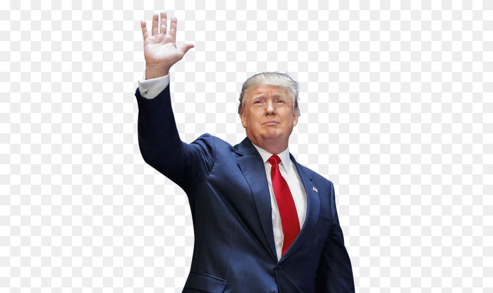 Donald Trump, Hand, Jacket, Head, Person Free Png Download