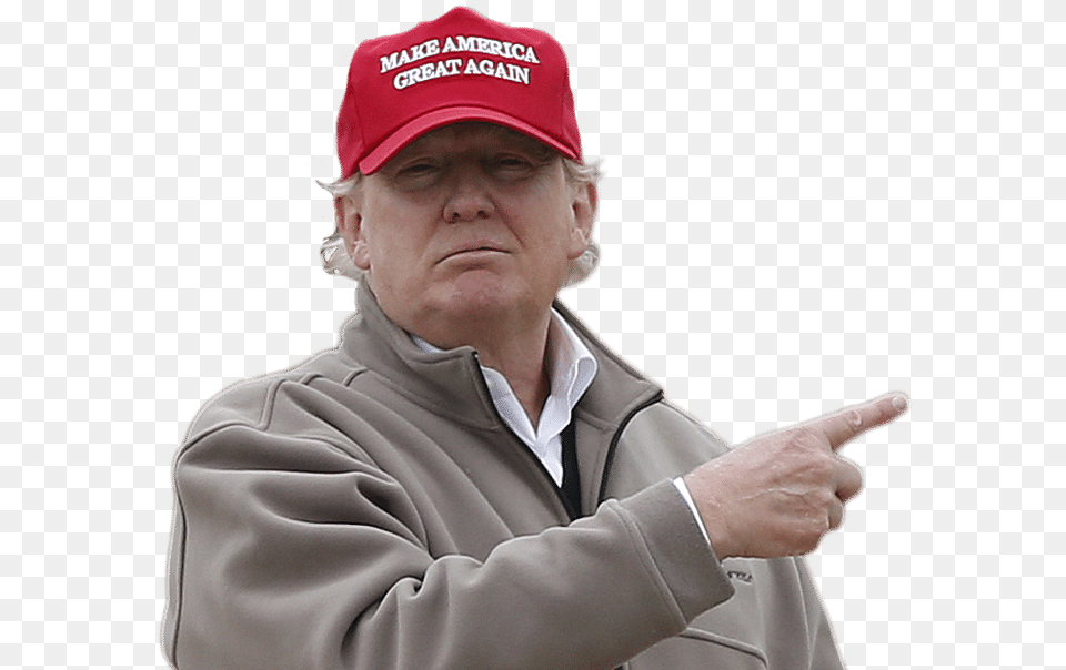 Donald Trump, Person, Hat, Hand, Finger Free Png