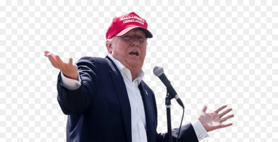 Donald Trump, Person, People, Microphone, Electrical Device Free Png Download