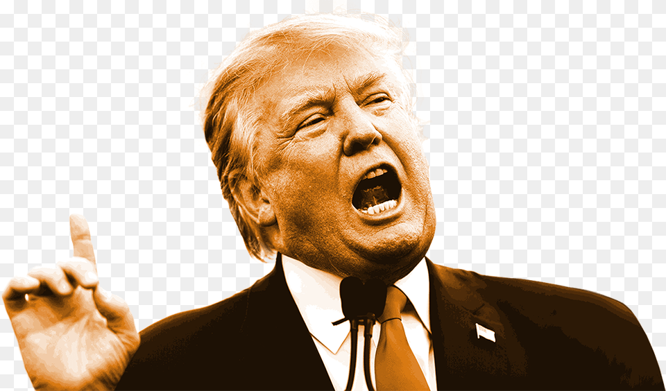 Donald Trump Angry, Head, Person, Face, Happy Png