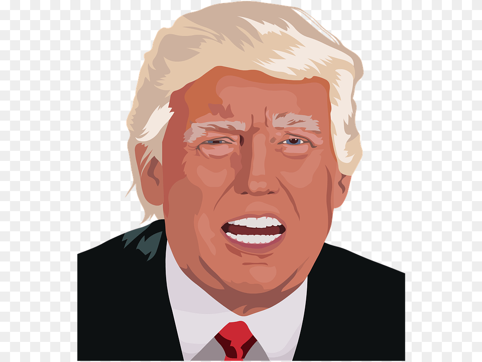 Donald Trump Animado, Adult, Face, Head, Male Png