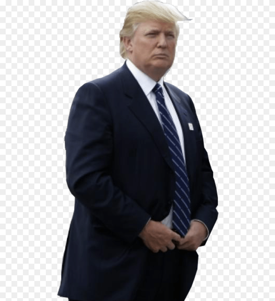 Donald Trump Bane Suit Standing Professional Gentleman Tuxedo, Accessories, Jacket, Formal Wear, Coat Png
