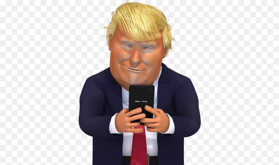 Donald Trump Cartoon, Woman, Photography, Phone, Person Free Png Download