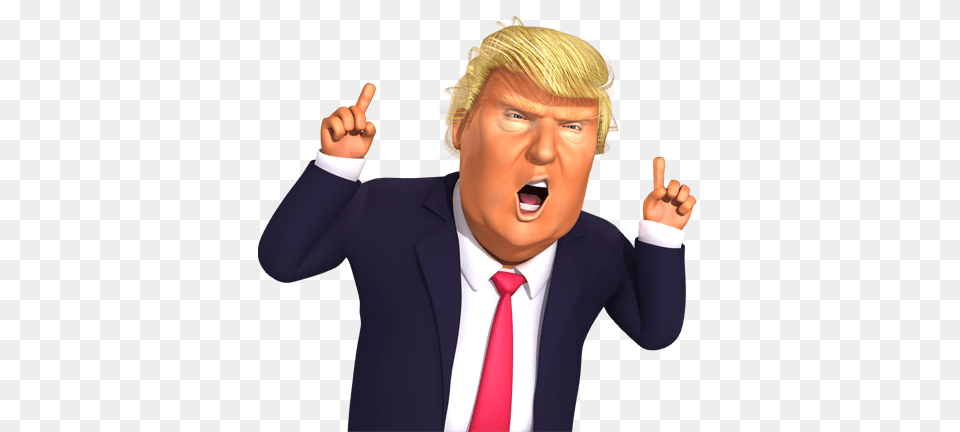 Donald Trump Character Head, Person, Face, Adult Free Transparent Png