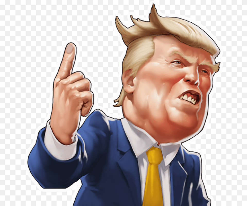 Donald Trump Donald Trump Caricature, Body Part, Person, Finger, Hand Png