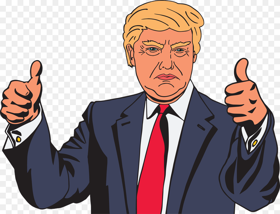 Donald Trump Donald Trump Cartoon, Hand, Body Part, Person, Finger Free Png Download