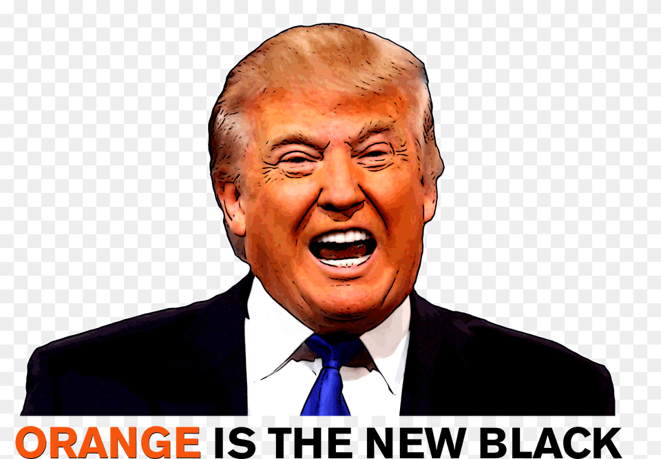 Donald Trump Douchebag, Laughing, Head, Happy, Face Free Transparent Png