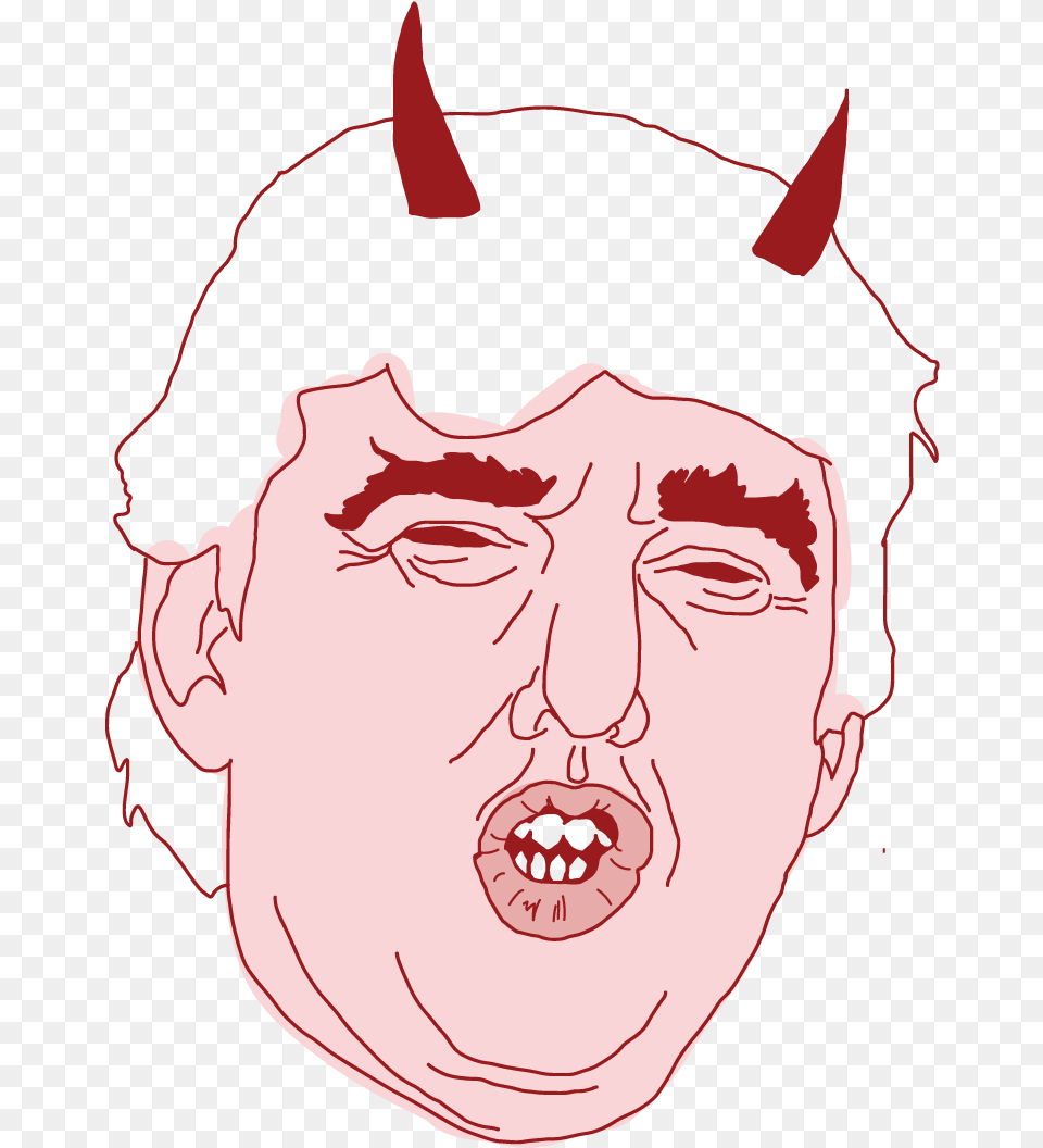 Donald Trump Floating Head Illustration, Face, Person, Baby, Body Part Free Png