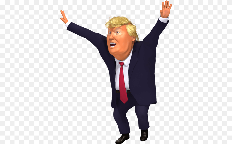 Donald Trump Flossing, Accessories, Tie, Clothing, Suit Png Image