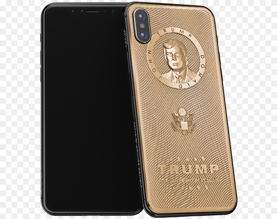 Donald Trump Golden Iphone Donald Trump, Electronics, Mobile Phone, Phone, Adult Png Image